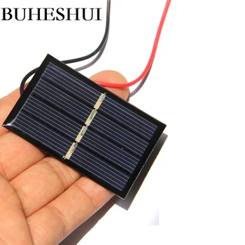 

BUHESHUI 2V 140M Solar Panel l+Wire/Cable Polycrystalline DIY Solar Cell Module Charger For 1.2V Battery Light 10pcs 58*38mm
