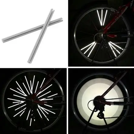 Sale Sale 12pcs/set Bike Riding Bicycle Wheel Rim Reflective Spoke Mountain Warning Light Tube 1