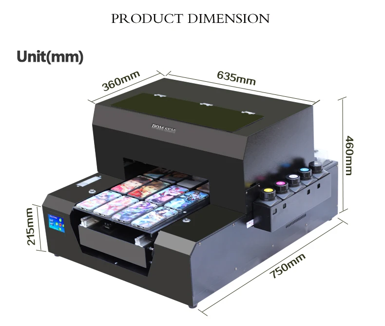 Цифровой чехол для телефона принтер A3 струйный УФ планшет фотопринтер