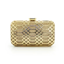 Модные Золотые женские сумки модные Вечерний Клатч жесткий коробка Сумочка Повседневный клатч(C670