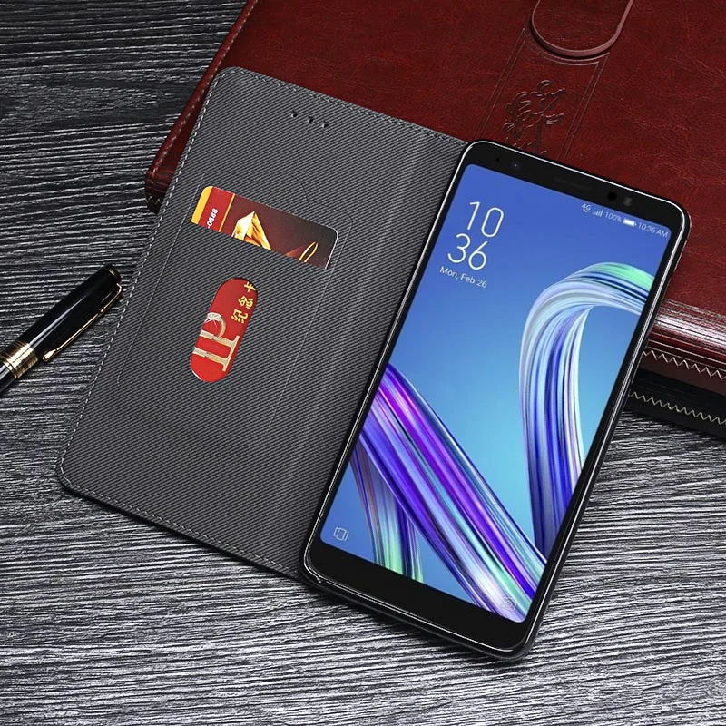 Для Asus ZenFone Vivre L1 ZA550KL Дело люкс Флип PU Кожаные чехлы для Asus ZA550KL Ретро Стиль кожаный бумажник телефон крышка 5,5"
