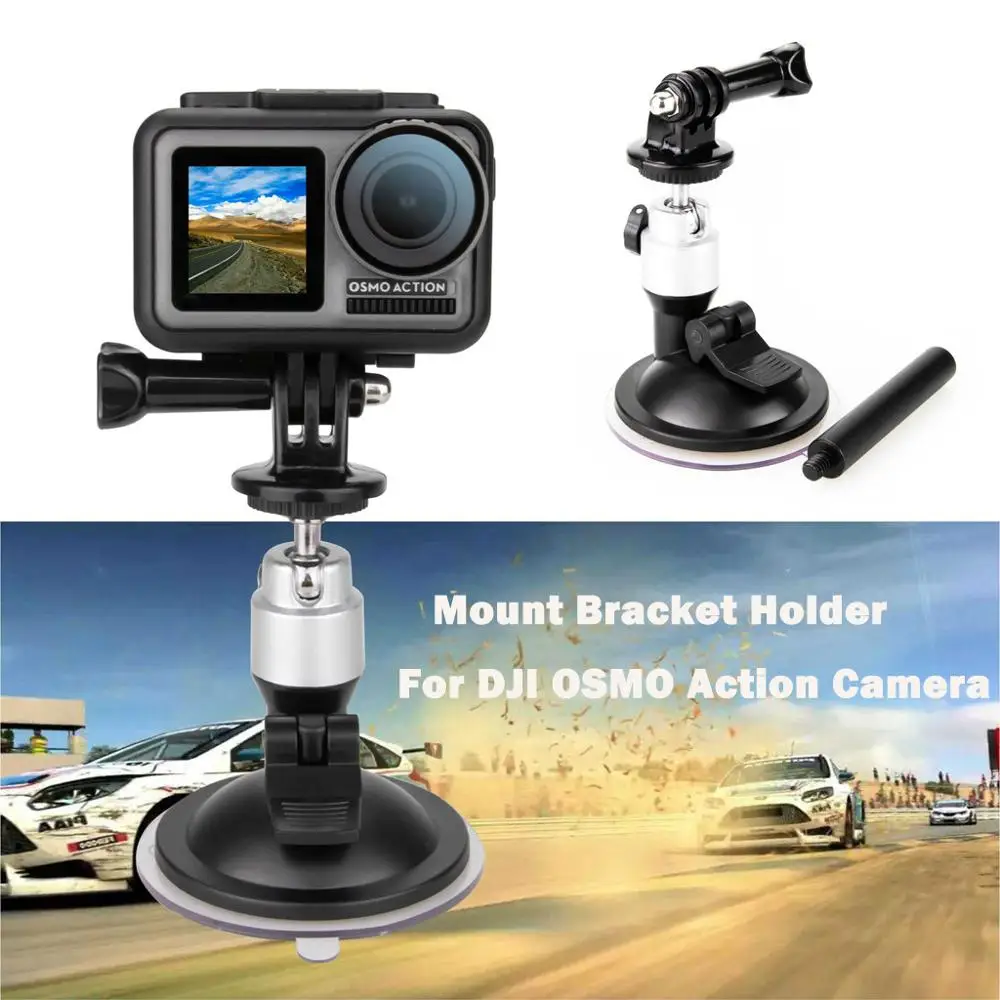 

Vehicle Windshield/dashboard Suction Cup Car Recorder Mount Bracket Holder For DJI OSMO Action Camera Outdoor Travel Parts