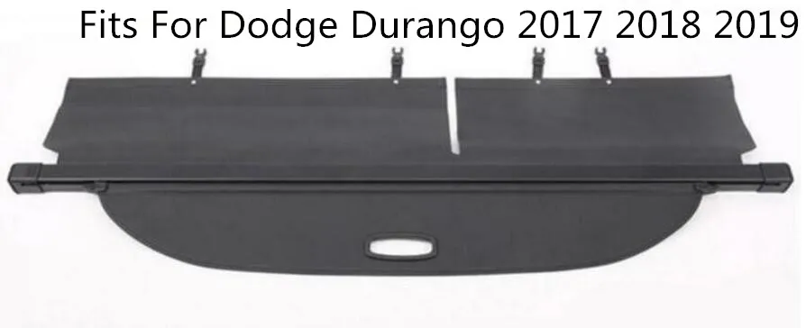 

High Qualit Car Rear Trunk Cargo Cover Security Shield Screen shade Fits For Dodge Durango 2017 2018 2019 BY EMS