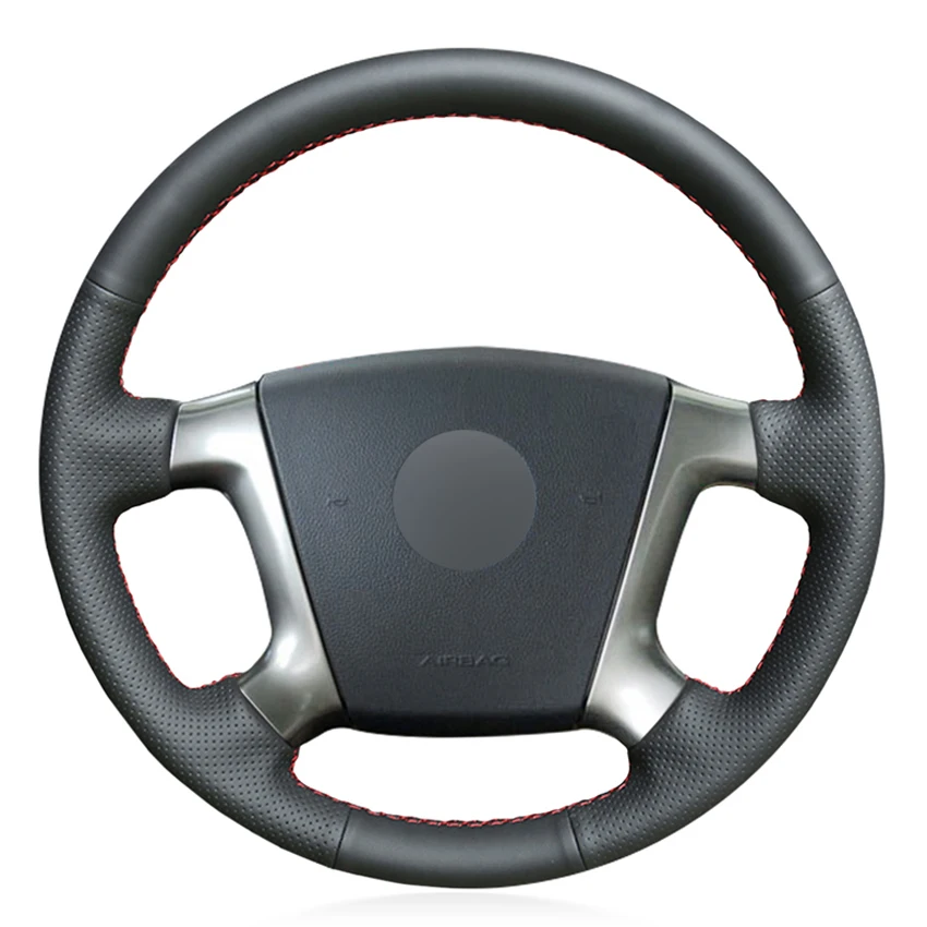 

Black PU Faux Leather DIY Hand-stitched Car Steering Wheel Cover for Chevrolet Epica 2006 2007 2008 2009 2010 2011