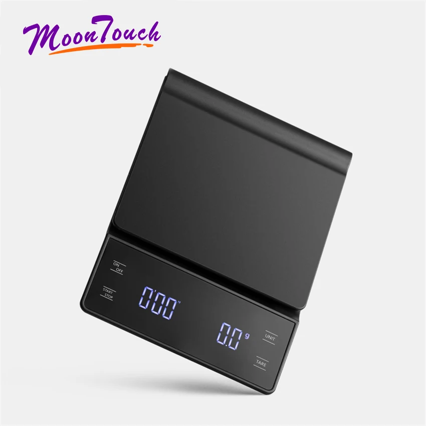  Household Electric Scale Portable Drip Coffee Scale with Timer Electronic Weighing Bar Kitchen High - 33007586833