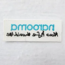 На заказ Вышивка нашивки вашим логотипом " зеленый черный цвет Высокое качество логотип патч для компании нет минимальный объем заказа