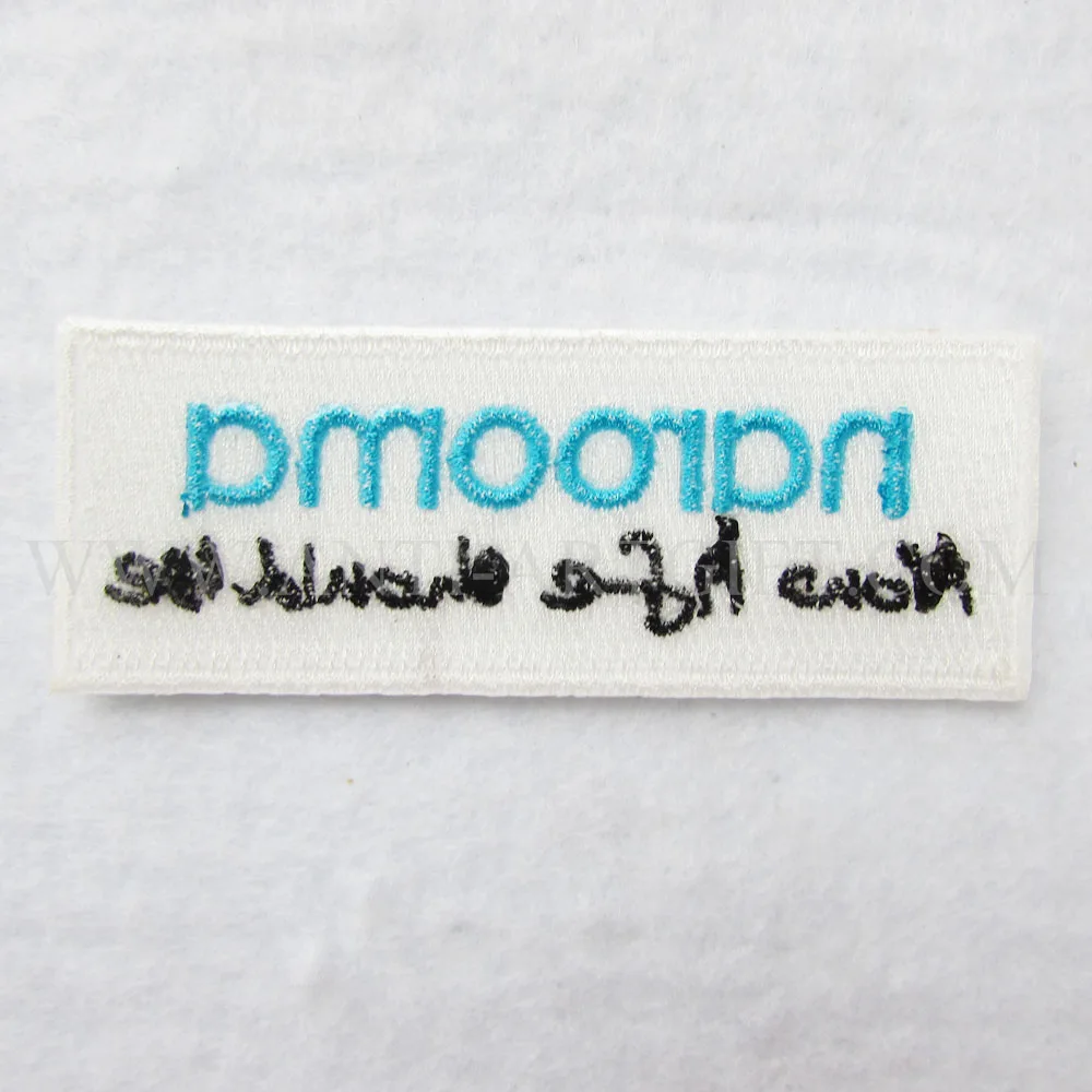 

Custom Embroidery Patches By Your Logo 3" green black color high quality logo patch for company No MOQ