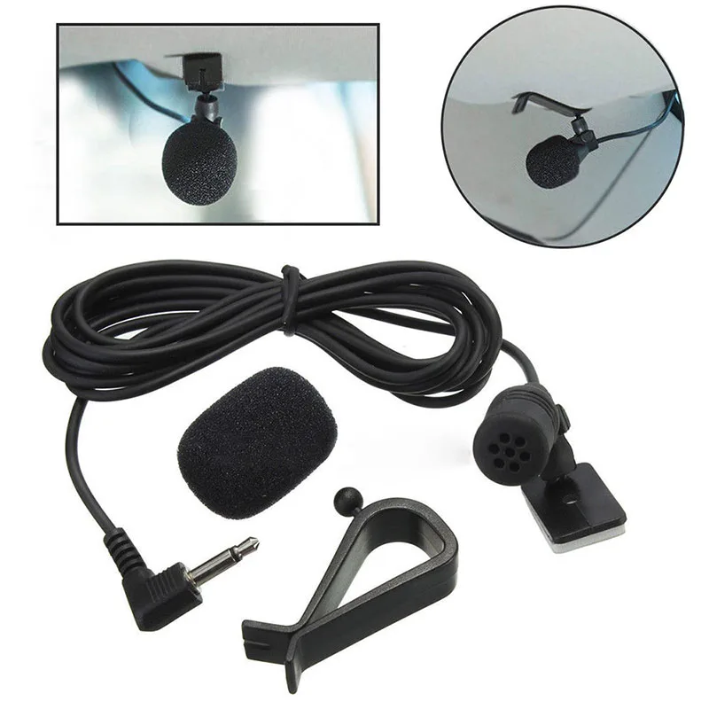 Durable 3M 2.5mm Bluetooth External Microphone For Car Pioneer Stereos Radio Receiver