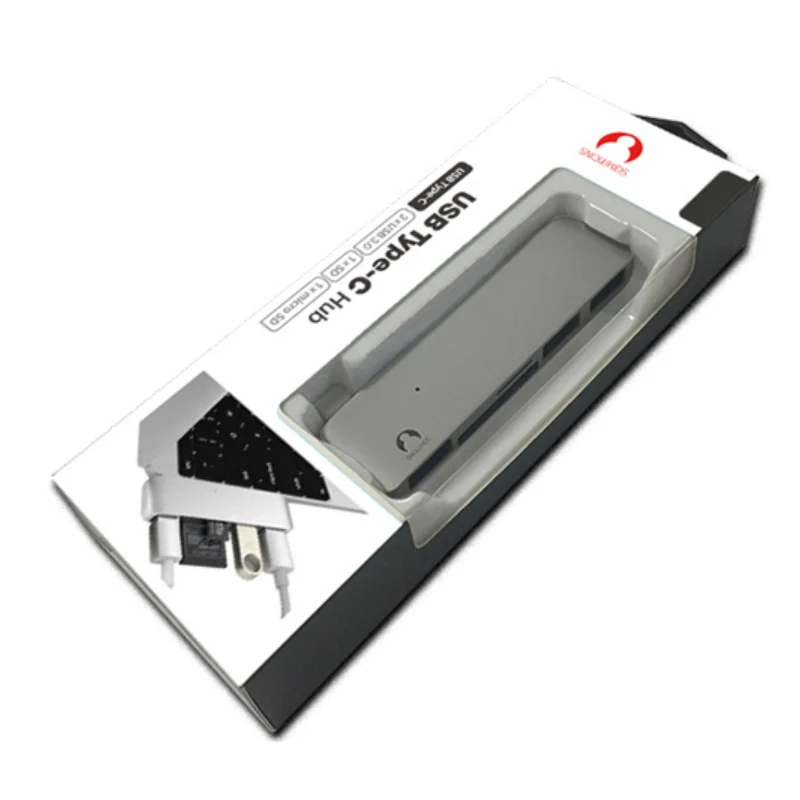 Snowkids USB C концентратор Тип C до USB3.0 SD TF кардридер разветвитель док-станция для ноутбука MacBook hp Dell samsung Asus ZenBook huawei Mi