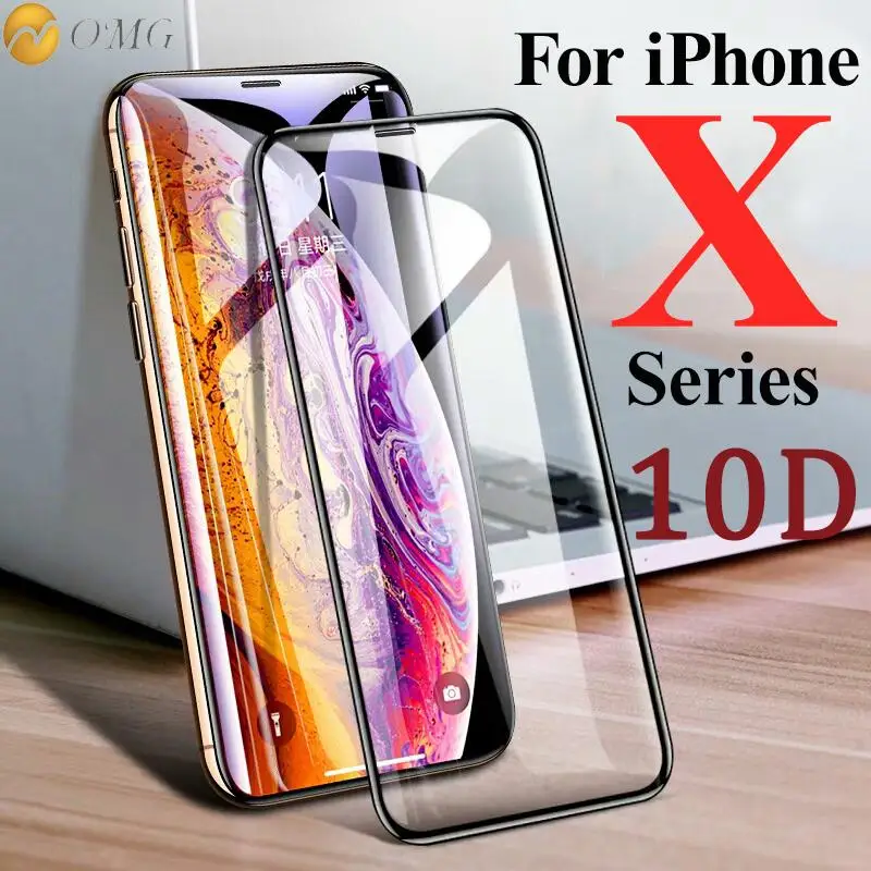 Закаленное стекло для iPhone X XS XR MAX Высококачественная Стальная Защитная пленка