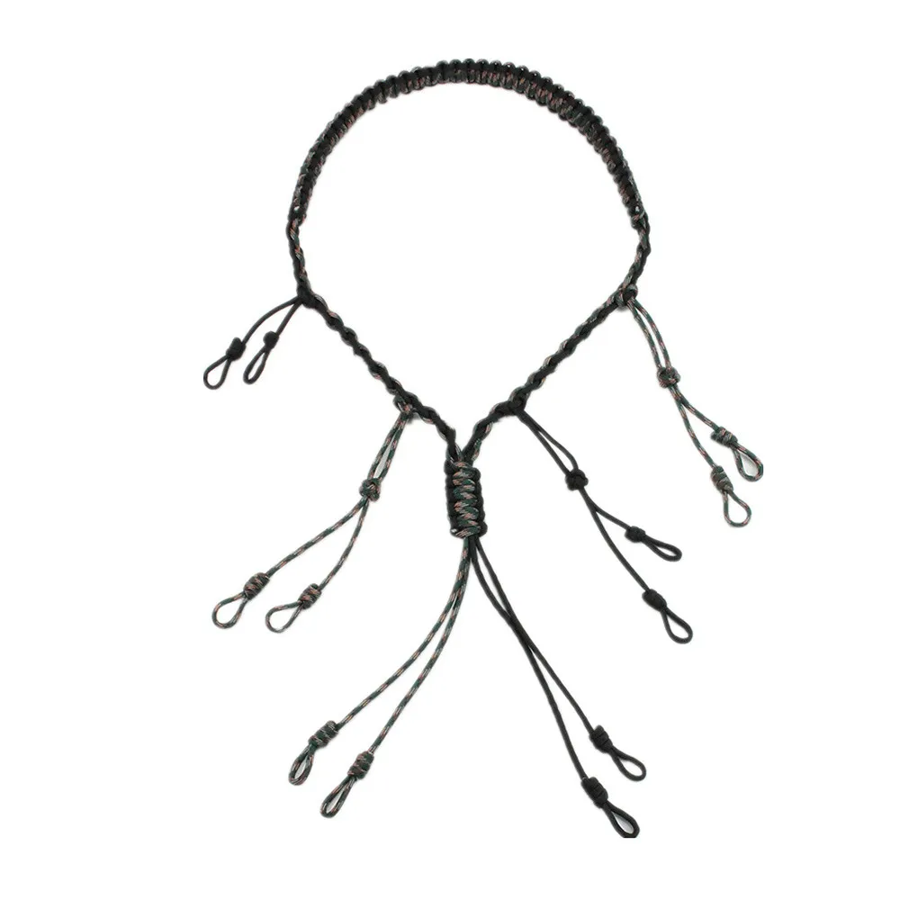 

Duck Call Lanyard with Removable Drops Secures 5 Call Lanyard Hand Braided for Hunting Predator Ducks Dogs Whistle Equipment