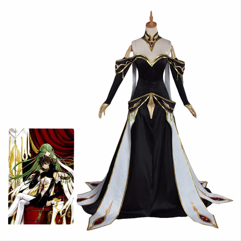 Code Geass Lelouch Of The Rebellion Cosplay C C Empress Ver Costume Queen Anime Cosplay Code Geass Halloween Costume Women Aliexpress