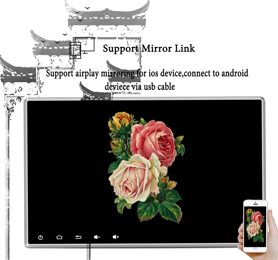 Excellent 10.1 " screen 4+32GB Android 9.0 Car DVD for Toyota Daihatsu Rush Terios Eco2006-12 Support Bluetooth Mirror Link CD Head Unit 4