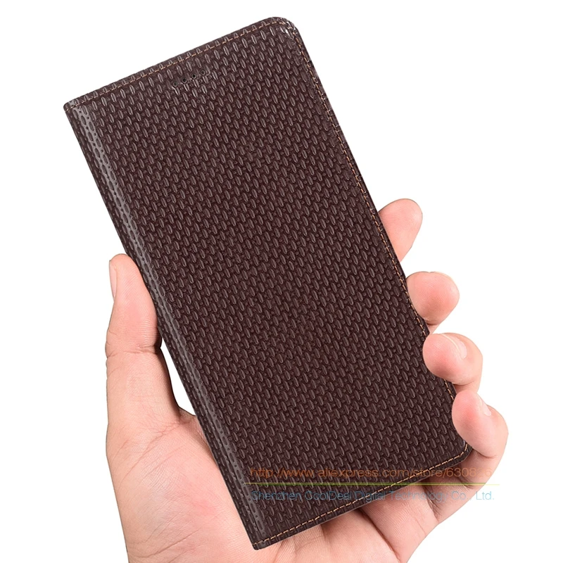 Luxury Business Genuine Leather KickStand Case For ZTE Nubia M2 Lite 5 5 Phone Invisible Magnet