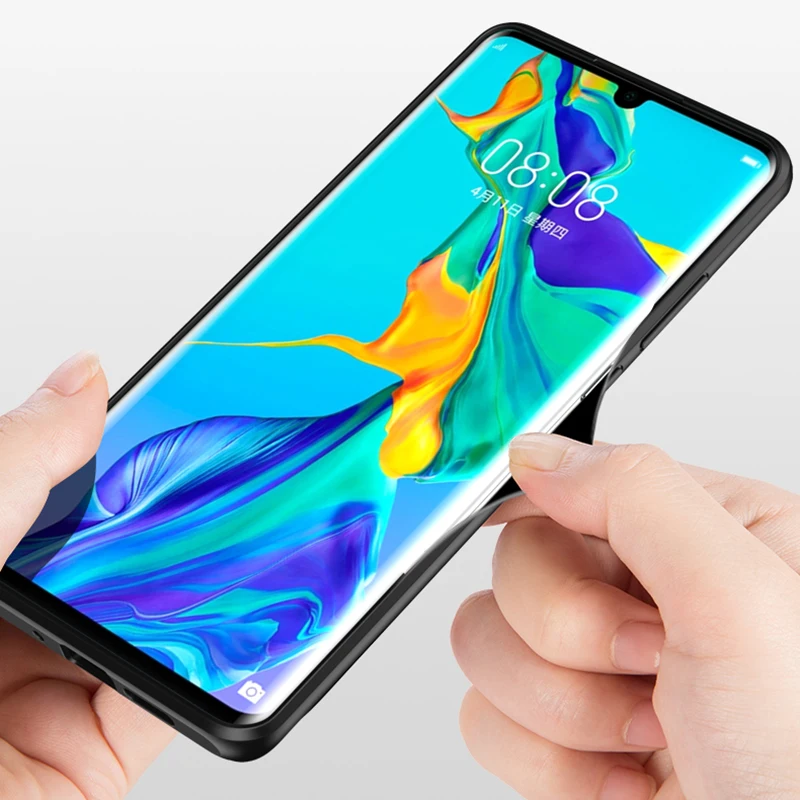 Акриловый глянцевый чехол для Huawei P30 Pro Lite роскошный полупрозрачный матовый