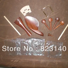 1 комплект Высококачественная SIAM скрипка из розового дерева фитинг с хвостом, звуковой столб, Золотая подставка для подбородника с винтовым креплением, держатель струн для скрипки и скрипки