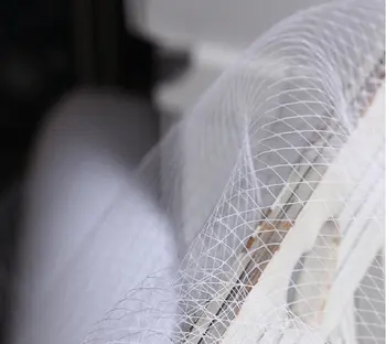 

white Diamond lattice mesh, black mesh fabric, stiff checks mesh for veil