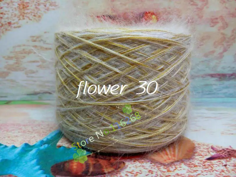 250 г/лот ручная вязка крючком, пряжа для вязания,, пряжа с пайетками, плетение, вязание, зима, теплое, Laine Tricoter t6 - Цвет: flower 30