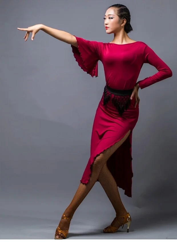 Красное фиолетовое платье для латинских танцев, костюм самбы, платье для латинских танцев, сальсы, танго, одежда для латинских танцев, ча-ча, костюм для латинских танцев, одежда для бальных танцев