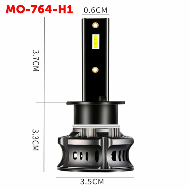 QCDIN 2 шт. Автомобильные светодиодные лампы для фар H8 H11 H4 H7 9005 9006 Plug 4000LM белый 6000 К стайлинга автомобилей автоматическое противотуманные фары