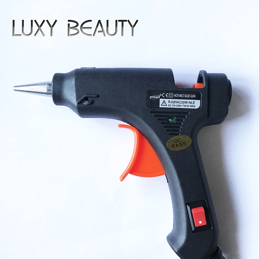 LUXY SCHÖNHEIT Hot Melt Kleber Pistole Hohe Temp Handliche Heizung Kleber Können Verwendet Werden Für Haar Perücke Bindung Für DIY