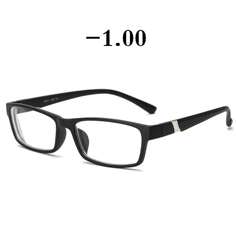 Iboode анти синий-луч близорукие очки близорукость очки женские мужские модные короткие очки для коррекции зрения-1,0-1,5-2,0-2,5-3,0-3,5-4,0 - Цвет оправы: Black -1.00