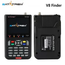 Satxtrem Black V8 Finder DVB-S2 High Definition Digital Satellite Finder MPEG-4 DVB S2 Satellite Meter Full 1080P FTA Sat finder