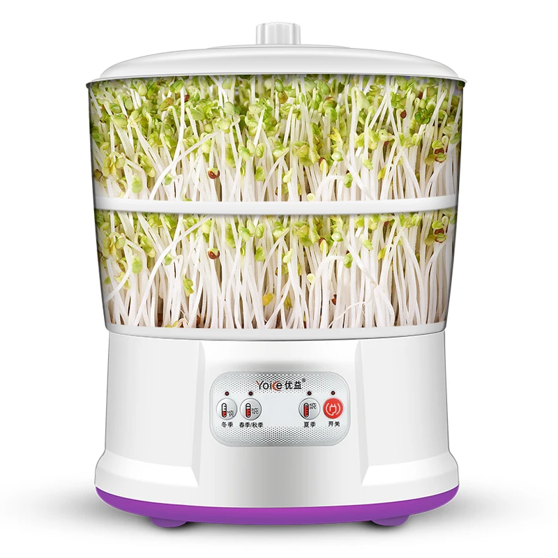 

Fully Automatic Household Double Layer Supercharging Bean Sprouts Machine High Capacity Fruit and Vegetable Germination Machine