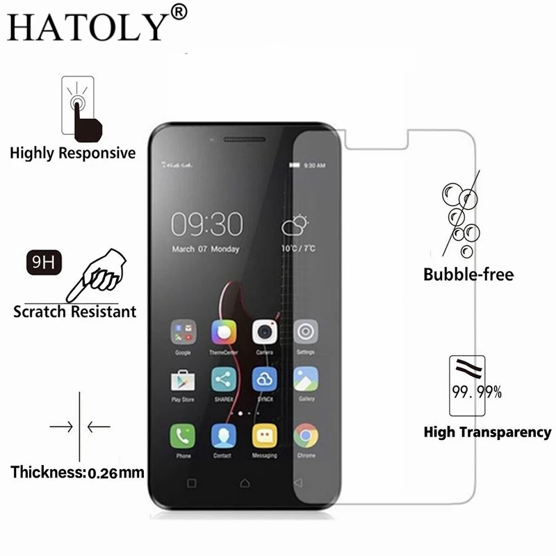 

2PCS Tempered Glass For Lenovo A2020 Ultra-thin Screen Protector for Lenovo A2020 A2020a40 Film Lenovo Vibe C A2020 Glass HATOLY