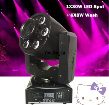 

16 pieces Hot 6x8w led beam wash light 30w dmx gobo projector mini spot led moving head 30 led moving head gobo