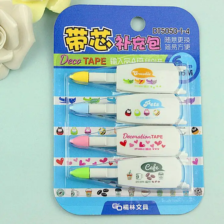 Korea Stationery Cute Decorative Replacement Correction Tape Set