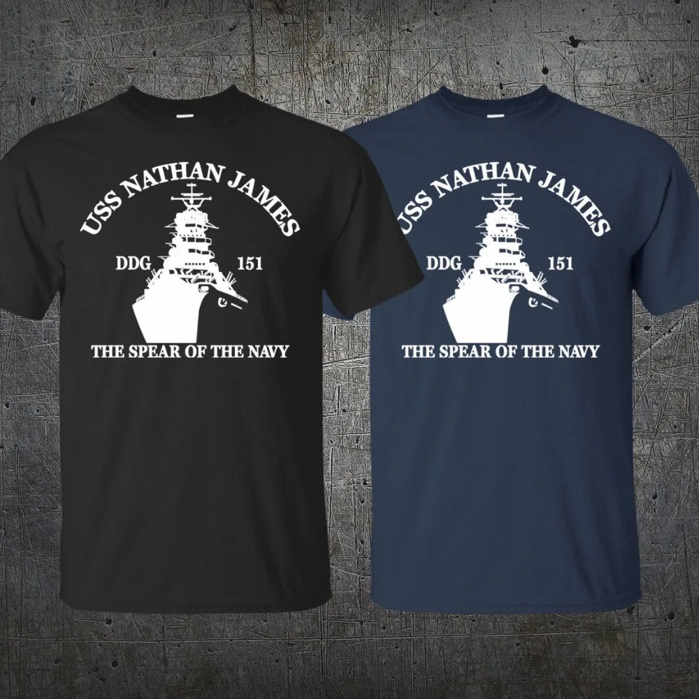 

Newest 2019 Fashion Stranger Things T Shirt Men TV Series USS Nathan James DDG 151 Logo The Last Ship T-shirt Size S to 3XL