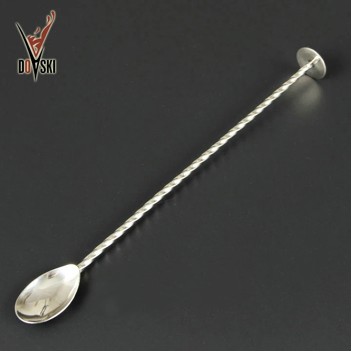 Top Grade 304 Stainless Steel Silver Bar Spoon Muddler Drink Stirrers