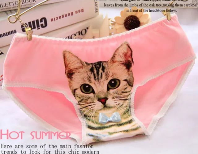 Buy Sexy Cats 3D Cats Pattern Cotton Briefs