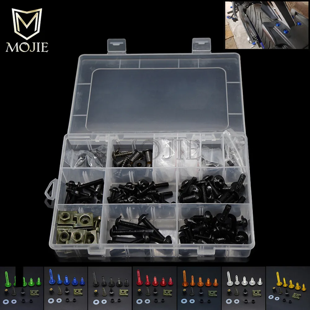 

YZF-R1 YZF-R6 Motorcycle Complete Set Of Fairing Bolts Bolt Screws Kit Body Screws For Yamaha FZ1 FZ6 YZF R1 R6 XJ6 MT 07 03