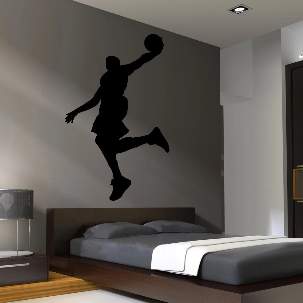 Black-Wall-Decal-Basketball-Dunk-Silhouette-For-Bedroom-Sticker-Vinyl-Stencil-Mural-Home-Decor