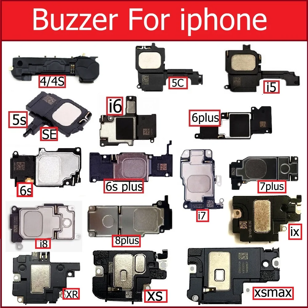 

LoudSpeaker For iPhone 6 6s 7 8 Plus 4 4S 5 5S SE 5C Sound Buzzer Ringer Loud Speaker Flex Cable For iPhone X Xs Max XR Parts