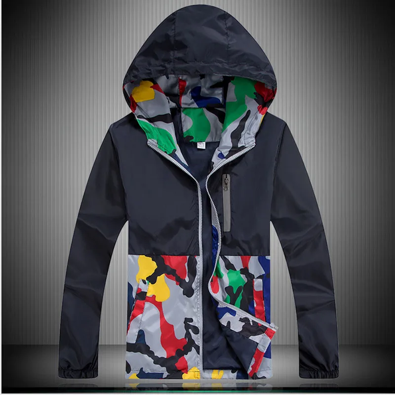 1pcs Men plus size jackets coats 2017 Autumn Breathable