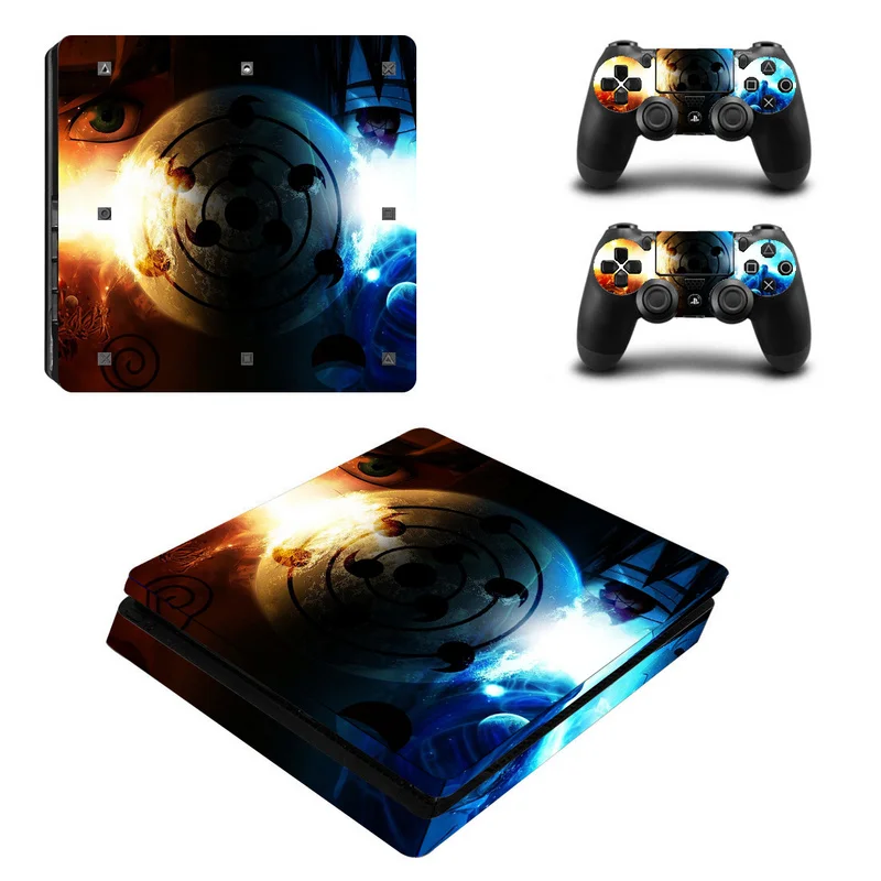 Виниловая наклейка Naruto для консоли PS4 Slim наклейки Sony PlayStation 4 с 2 контроллерами|decal