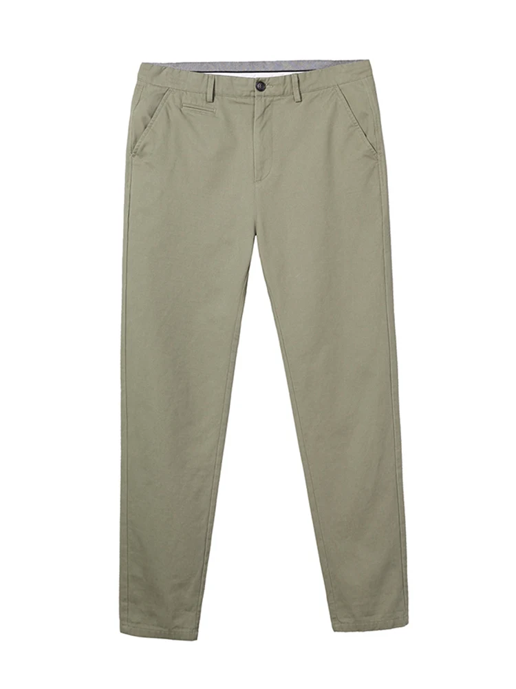 Pioneer Camp новое поступление мужские брюки прямого моделя случайные брюки высокого качества веснняя и летняя брюки известный бредн 655110 - Цвет: Армейский зеленый