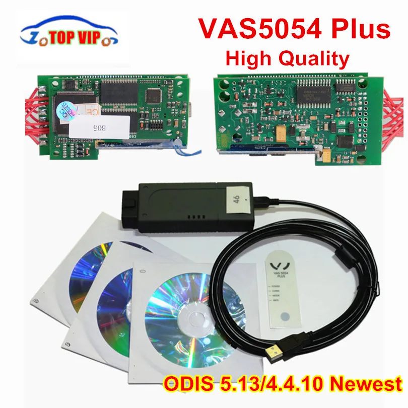 VAS5054A Plus OKI полный чип ODIS V4.4.10 Bluetooth коннектор для прибора бортовой диагностики VAS