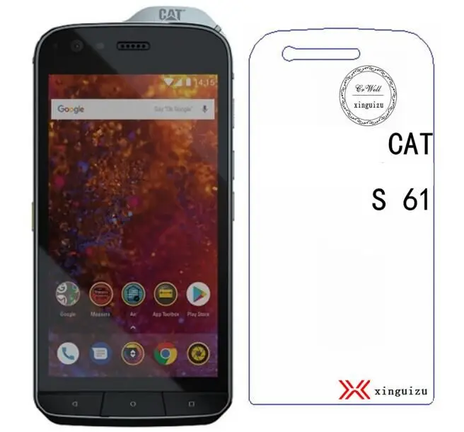 

For Caterpillar Cat S61 Tempered Glass 9H 2.5D Scratch Proof Premium Screen Protector Film Cat S 61 Explosion - proof glass film