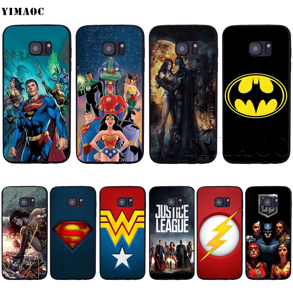 

YIMAOC Justice League Wonder Woman Case for Samsung Galaxy A7 A8 A9 A10 A20 A30 A40 A50 A70 M10 M20 M30 S10 S10e J6 Plus