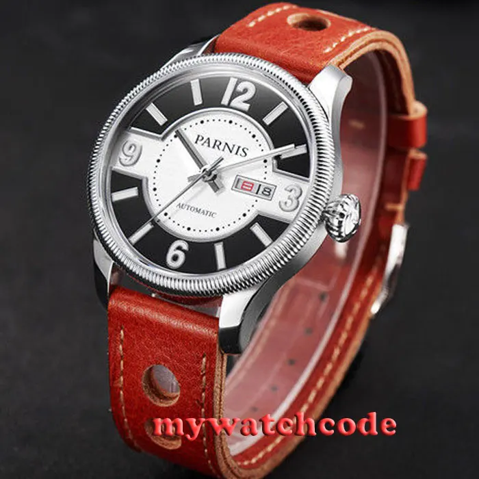 42mm Parnis white black dial Sapphire Glass miyota 8215 Automatic mens Watch 423 42mm Parnis white black dial Sapphire Glass miyota 8215 Automatic mens Watch 423