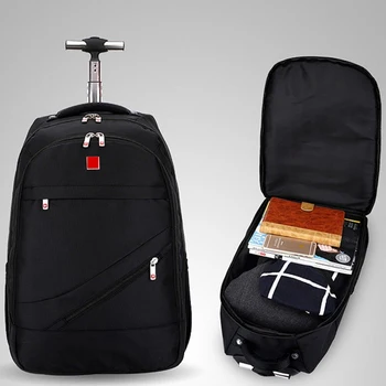 

Women Multifunction Oxford Rolling Luggage Suitcases on Wheels Men Business Trolley luggage Spinner Cabin Travel Bag Soft Trunk
