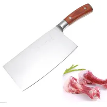 Kostenloser versand edelstahl holzgriff hacken knochenmesser hacken knochenmesser hacken knochenmesser schneidwerkzeug
