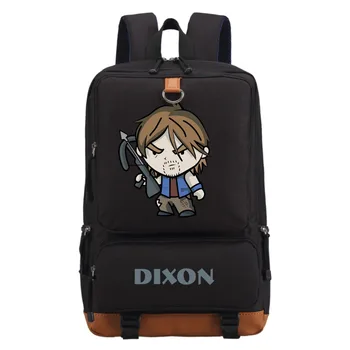 

WISHOT The Walking Dead Backpack Daryl Dixon Negan Schoolbag Travel Bag Students Bookbag Boy School Bag Daypack Bookbag