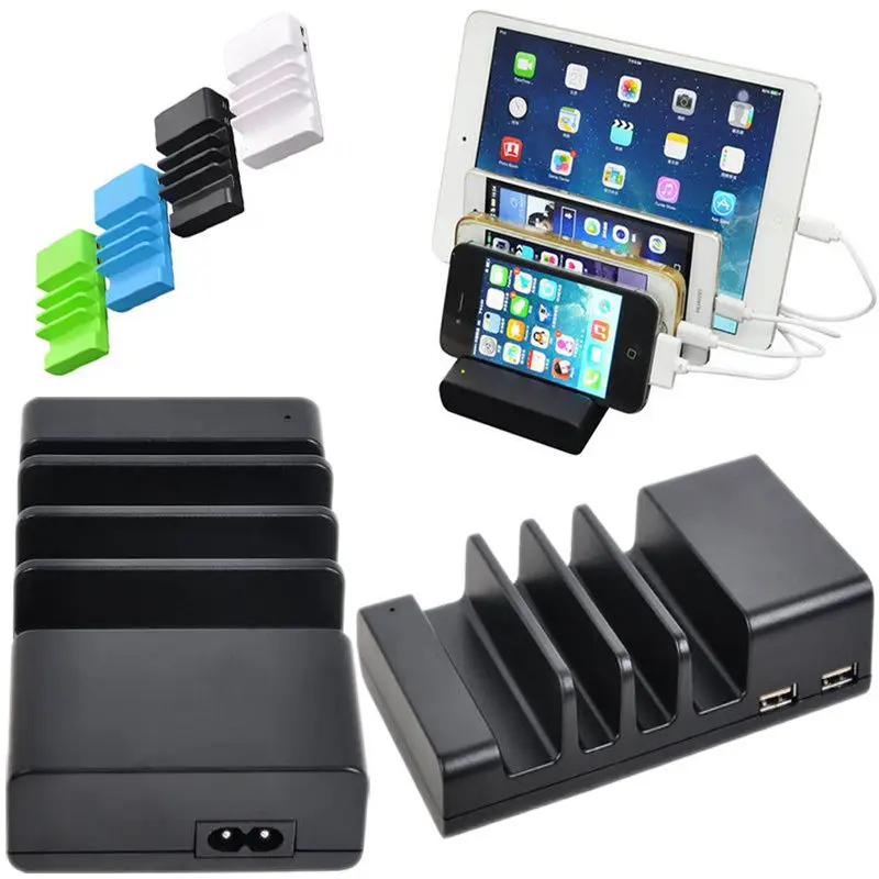 4 USB Ports Multifunction Portable Charging Station Stand Desktop