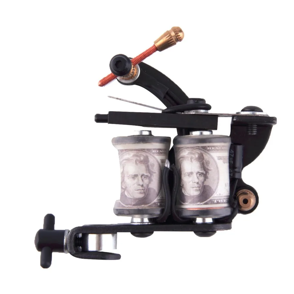 1 Set 90 264V Compact Equipment Tattoo Machine Gun Inks Power Supply Cord Set Kit Body Beauty