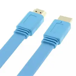 Высокое качество HDMI 1.4 кабель позолоченный Высокоскоростной плоский 3D 4 К Ethernet HDMI кабель 0.5 м/50 см 1 м/100 см 1.5 м/150 см